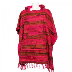 Soft Indian Poncho - Pink